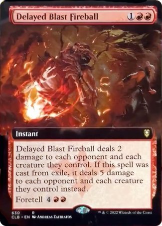 Delayed Blast Fireball (Extended Art) [Commander Legends: Battle for Baldur's Gate] | Lots Moore NSW