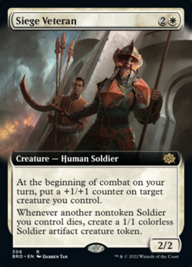 Siege Veteran (Extended Art) [The Brothers' War] | Lots Moore NSW