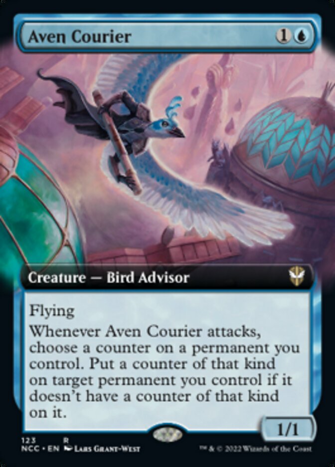 Aven Courier (Extended Art) [Streets of New Capenna Commander] | Lots Moore NSW