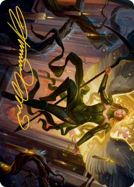 Sigarda, Champion of Light Art Card (Gold-Stamped Signature) [Innistrad: Midnight Hunt Art Series] | Lots Moore NSW