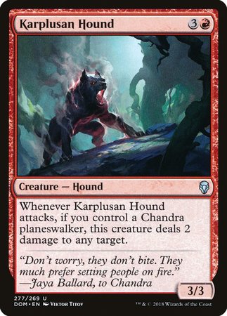 Karplusan Hound [Dominaria] | Lots Moore NSW