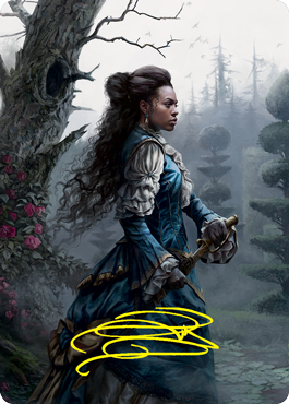 Mina Harker Art Card (Gold-Stamped Signature) [Innistrad: Crimson Vow Art Series] | Lots Moore NSW