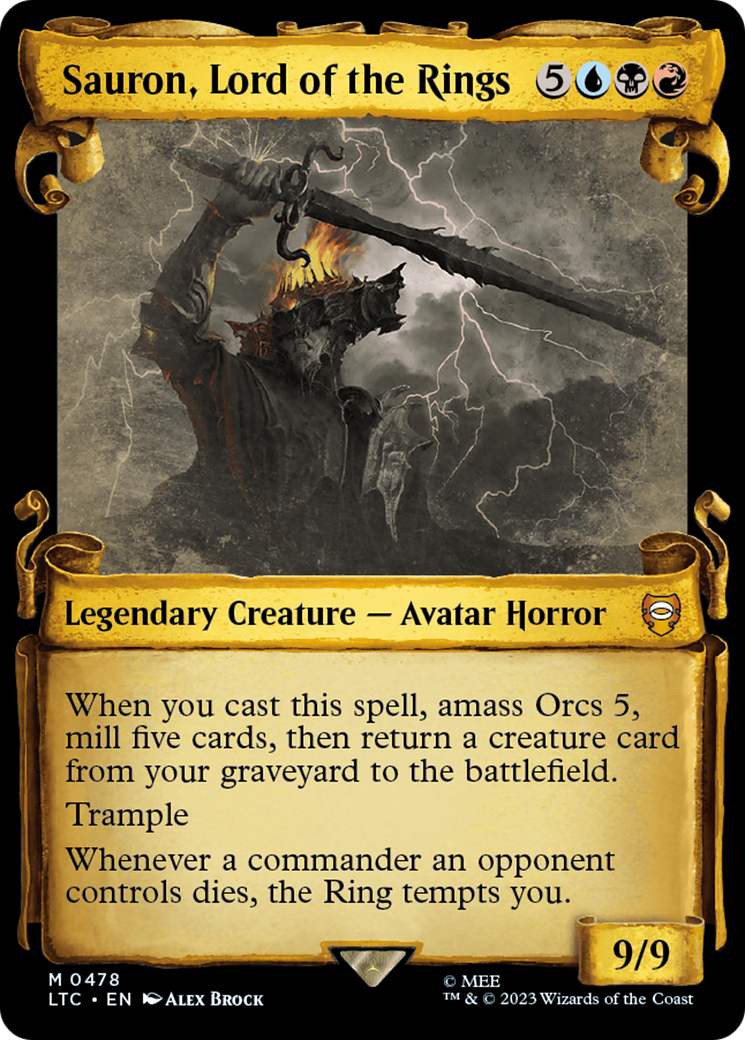 Sauron, Lord of the Rings [The Lord of the Rings: Tales of Middle-Earth Commander Showcase Scrolls] | Lots Moore NSW