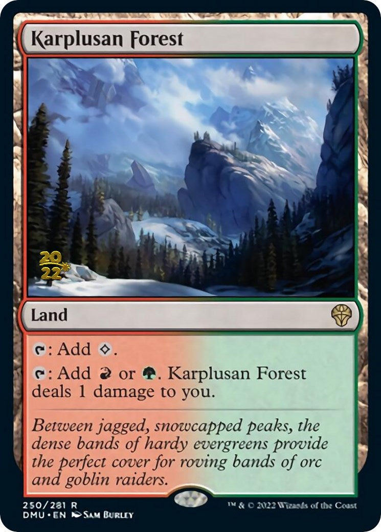 Karplusan Forest [Dominaria United Prerelease Promos] | Lots Moore NSW