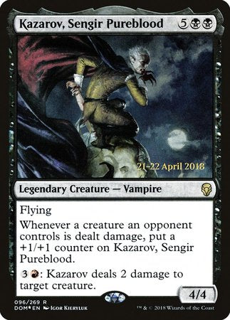 Kazarov, Sengir Pureblood [Dominaria Promos] | Lots Moore NSW