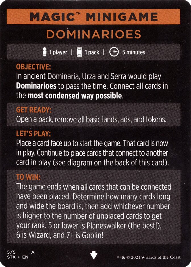 Dominarioes (Magic Minigame) [Strixhaven: School of Mages Minigame] | Lots Moore NSW