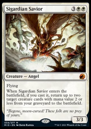 Sigardian Savior (Promo Pack) [Innistrad: Midnight Hunt Promos] | Lots Moore NSW