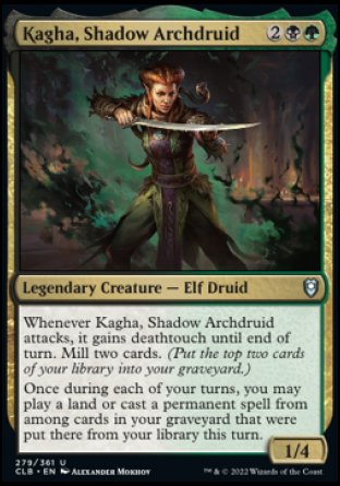 Kagha, Shadow Archdruid [Commander Legends: Battle for Baldur's Gate] | Lots Moore NSW