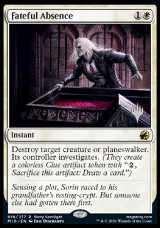 Fateful Absence (Promo Pack) [Innistrad: Midnight Hunt Promos] | Lots Moore NSW