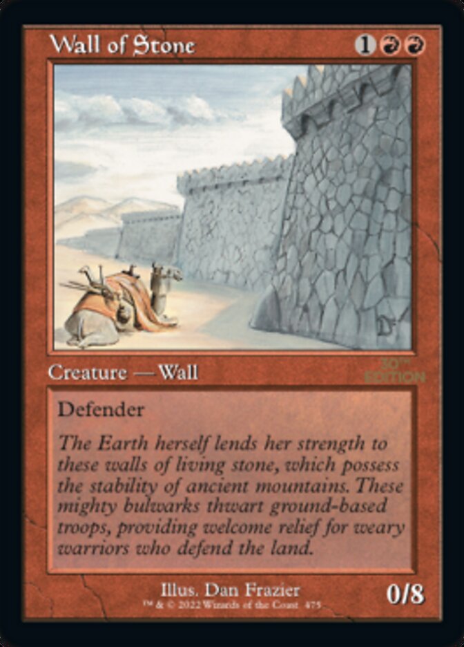 Wall of Stone (Retro) [30th Anniversary Edition] | Lots Moore NSW