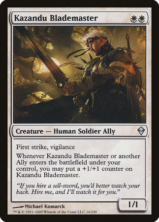 Kazandu Blademaster [Zendikar] | Lots Moore NSW