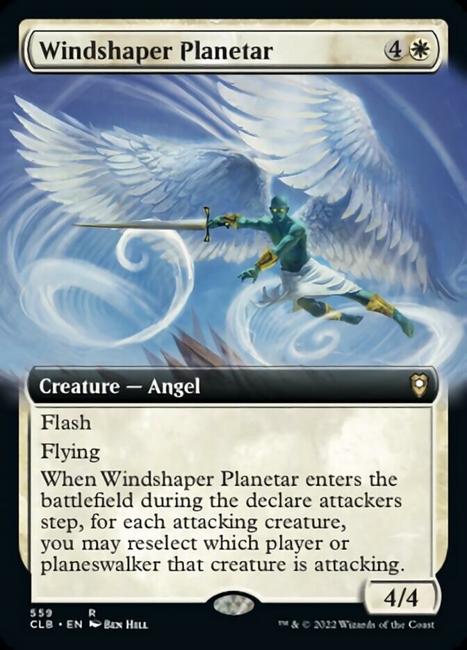 Windshaper Planetar (Extended Art) [Commander Legends: Battle for Baldur's Gate] | Lots Moore NSW