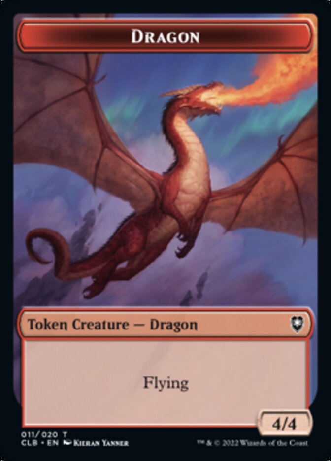 Dragon Token [Commander Legends: Battle for Baldur's Gate Tokens] | Lots Moore NSW