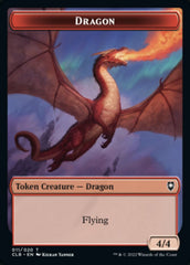 Treasure // Dragon Double-sided Token [Commander Legends: Battle for Baldur's Gate Tokens] | Lots Moore NSW