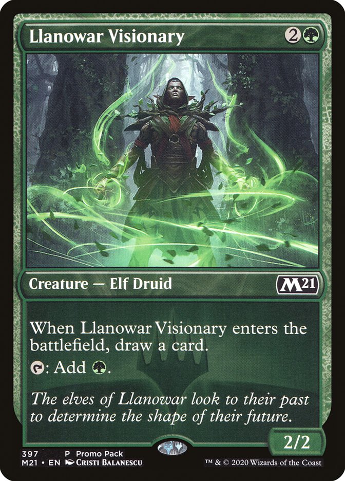 Llanowar Visionary (Promo Pack) [Core Set 2021 Promos] | Lots Moore NSW