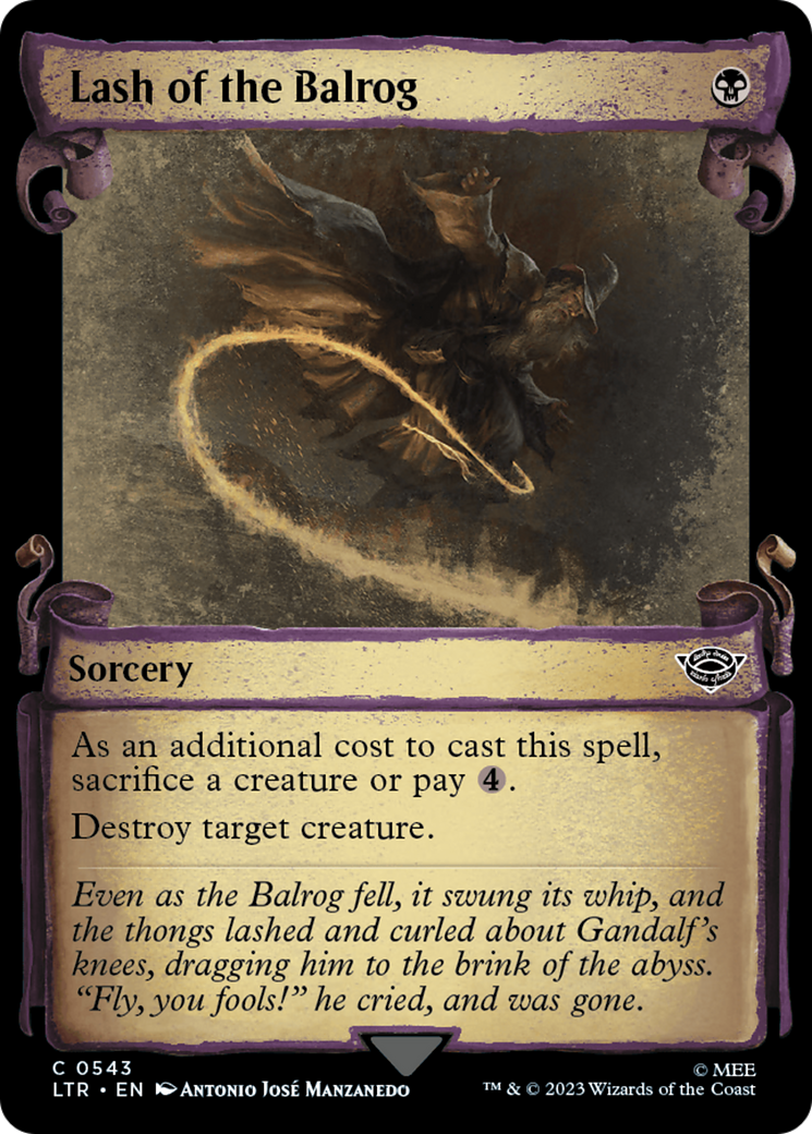 Lash of the Balrog [The Lord of the Rings: Tales of Middle-Earth Showcase Scrolls] | Lots Moore NSW