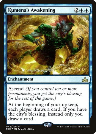 Kumena's Awakening [Rivals of Ixalan Promos] | Lots Moore NSW