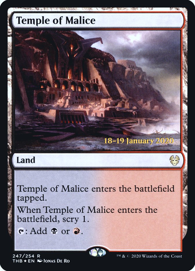 Temple of Malice [Theros Beyond Death Prerelease Promos] | Lots Moore NSW