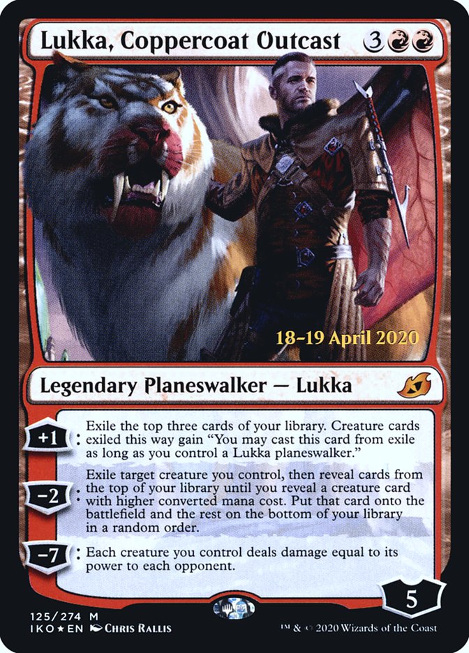 Lukka, Coppercoat Outcast  [Ikoria: Lair of Behemoths Prerelease Promos] | Lots Moore NSW