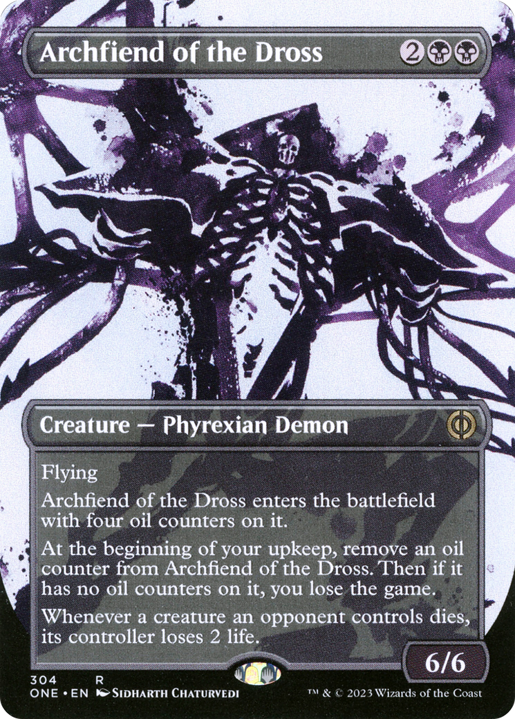 Archfiend of the Dross (Borderless Ichor) [Phyrexia: All Will Be One] | Lots Moore NSW