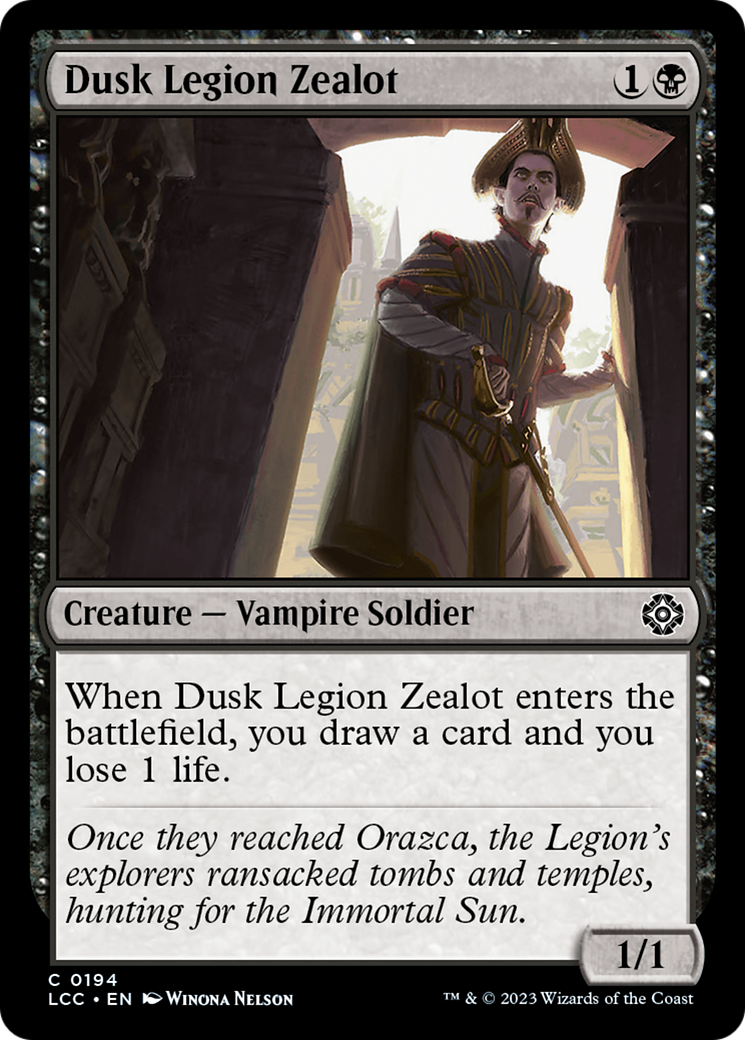 Dusk Legion Zealot [The Lost Caverns of Ixalan Commander] | Lots Moore NSW