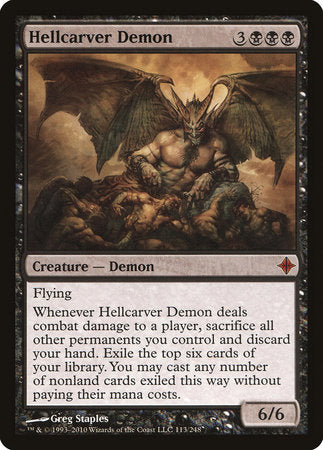 Hellcarver Demon [Rise of the Eldrazi] | Lots Moore NSW