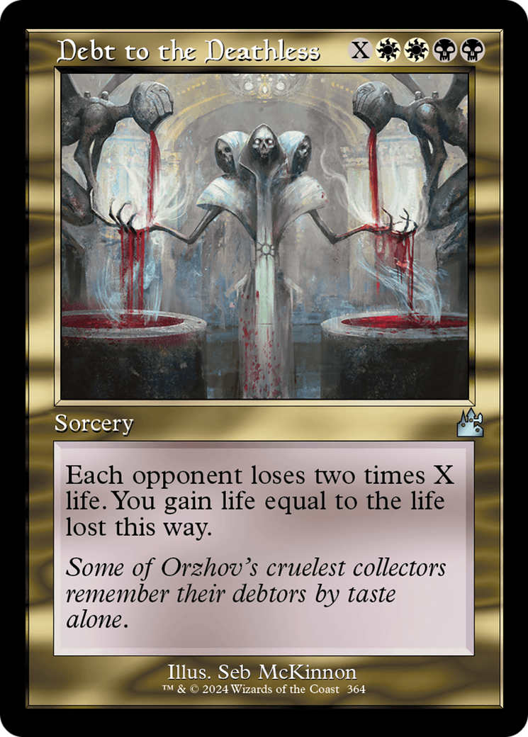 Debt to the Deathless (Retro Frame) [Ravnica Remastered] | Lots Moore NSW