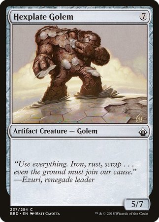 Hexplate Golem [Battlebond] | Lots Moore NSW