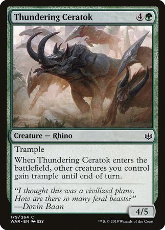 Thundering Ceratok [War of the Spark] | Lots Moore NSW