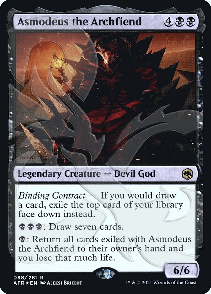 Asmodeus the Archfiend (Ampersand Promo) [Dungeons & Dragons: Adventures in the Forgotten Realms Promos] | Lots Moore NSW