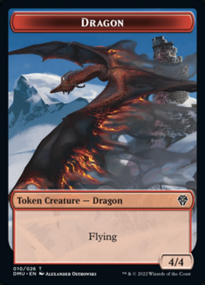 Phyrexian // Dragon Double-sided Token [Dominaria United Tokens] | Lots Moore NSW