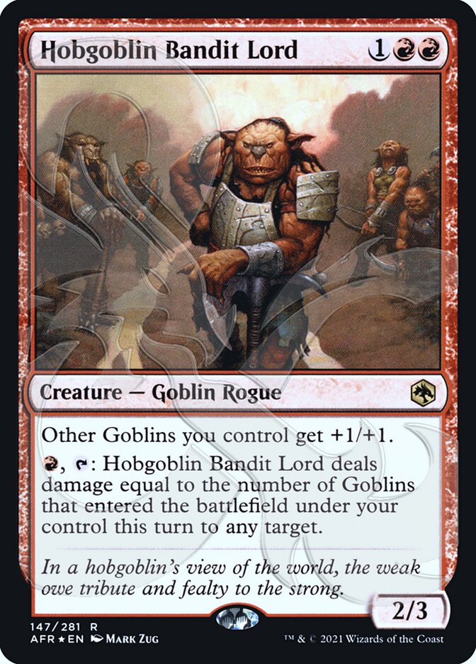 Hobgoblin Bandit Lord (Ampersand Promo) [Dungeons & Dragons: Adventures in the Forgotten Realms Promos] | Lots Moore NSW