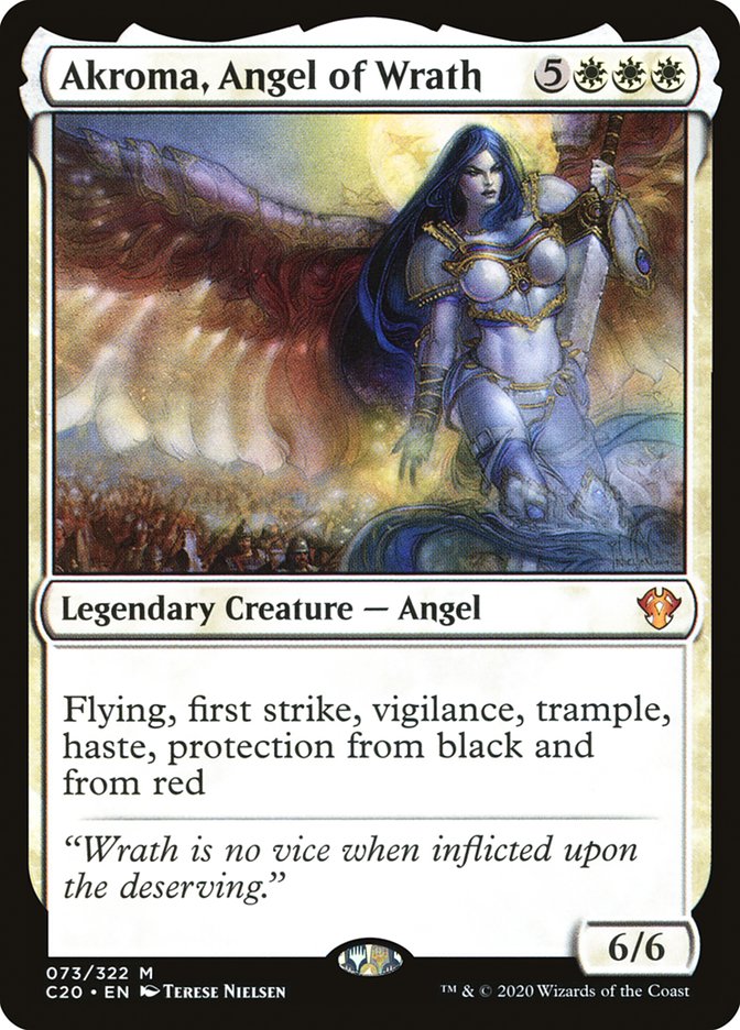 Akroma, Angel of Wrath [Commander 2020] | Lots Moore NSW