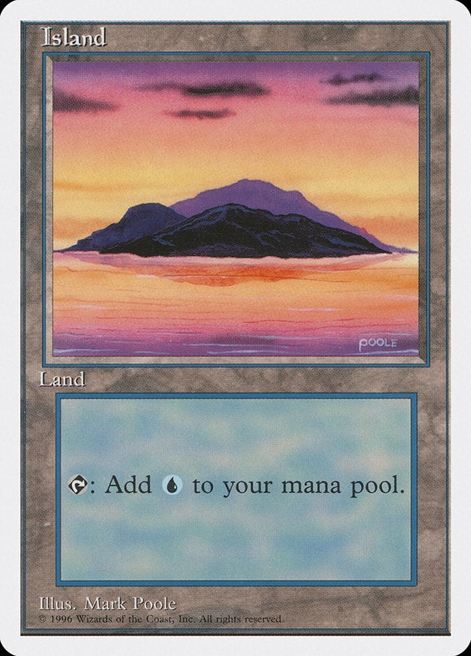 Island (Dark Clouds, Signature on Bottom Right) [Introductory Two-Player Set] | Lots Moore NSW