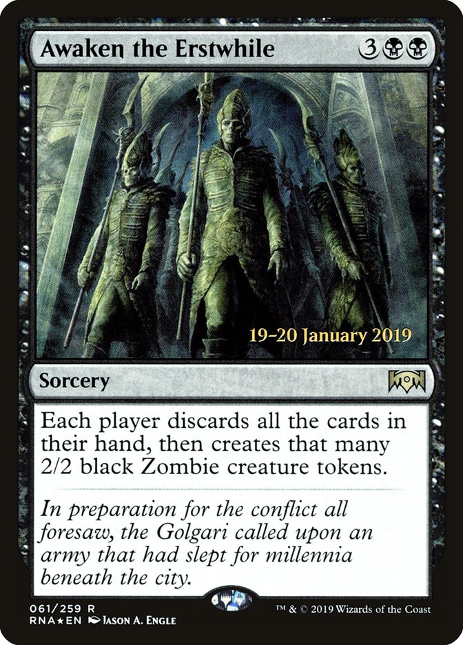 Awaken the Erstwhile [Ravnica Allegiance Prerelease Promos] | Lots Moore NSW