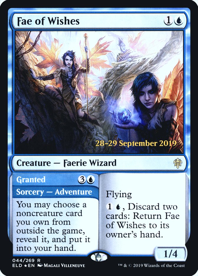 Fae of Wishes // Granted  [Throne of Eldraine Prerelease Promos] | Lots Moore NSW