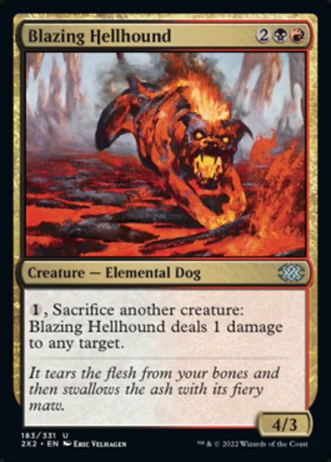 Blazing Hellhound [Double Masters 2022] | Lots Moore NSW