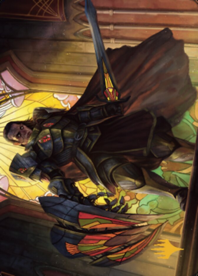 Benalish Sleeper Art Card (Gold-Stamped Signature) [Dominaria United Art Series] | Lots Moore NSW