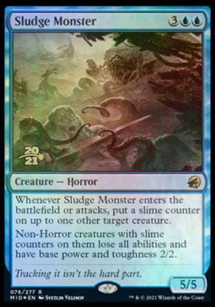 Sludge Monster [Innistrad: Midnight Hunt Prerelease Promos] | Lots Moore NSW