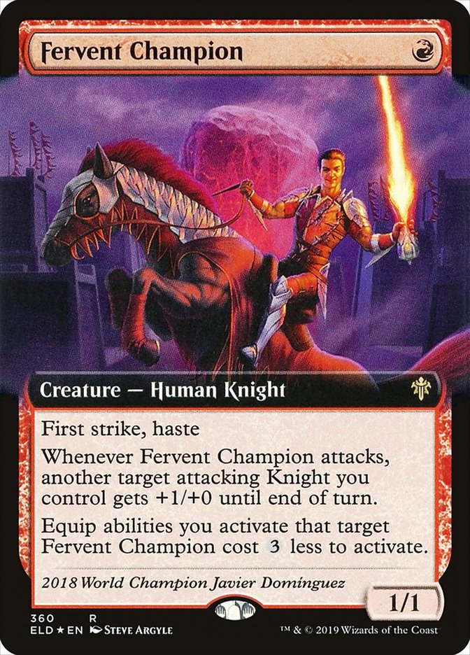 Fervent Champion (Extended Art) [Throne of Eldraine] | Lots Moore NSW