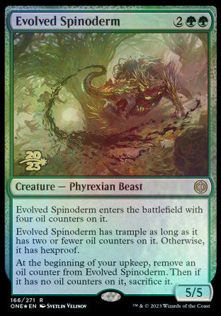 Evolved Spinoderm [Phyrexia: All Will Be One Prerelease Promos] | Lots Moore NSW