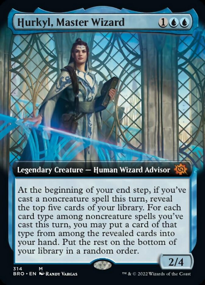 Hurkyl, Master Wizard (Extended Art) [The Brothers' War] | Lots Moore NSW