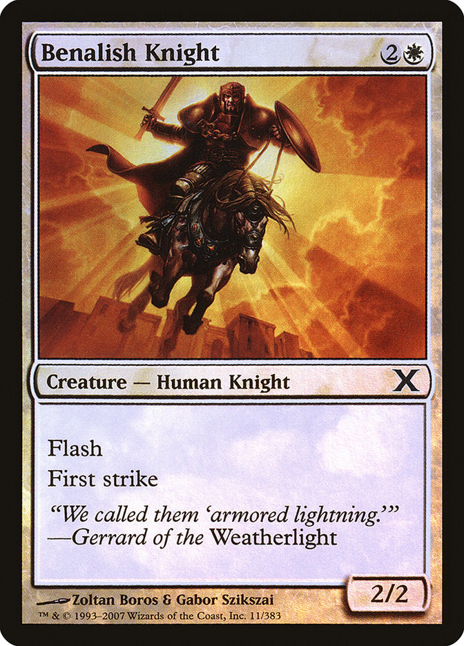 Benalish Knight (Premium Foil) [Tenth Edition] | Lots Moore NSW