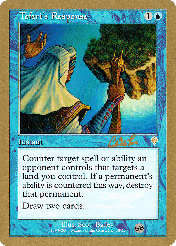 Teferi's Response (Carlos Romao) (SB) [World Championship Decks 2002] | Lots Moore NSW