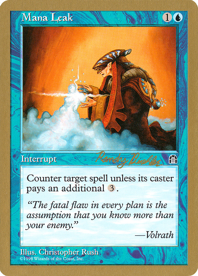 Mana Leak (Randy Buehler) [World Championship Decks 1998] | Lots Moore NSW
