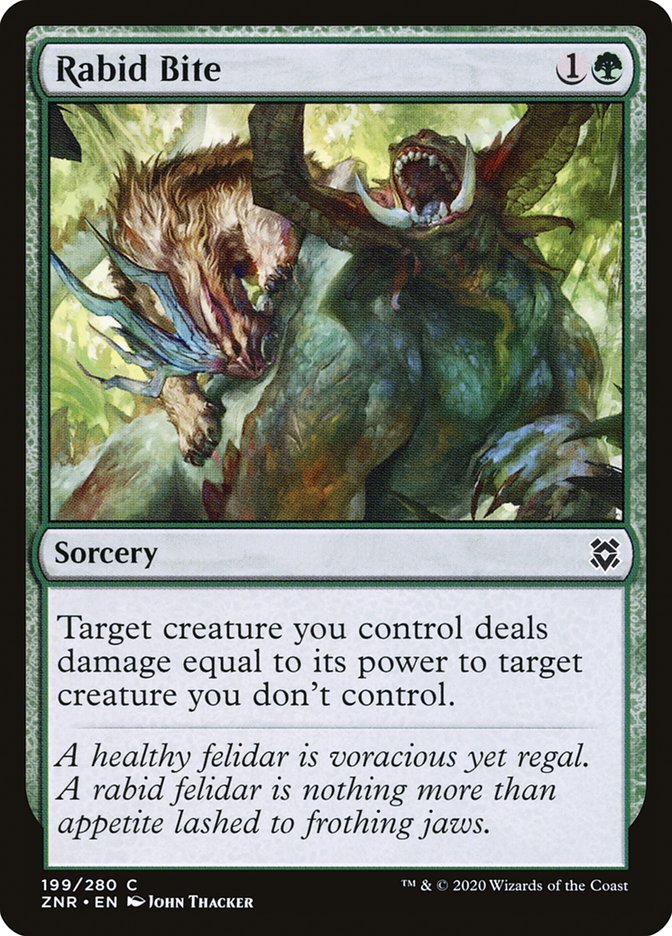 Rabid Bite [Zendikar Rising] | Lots Moore NSW