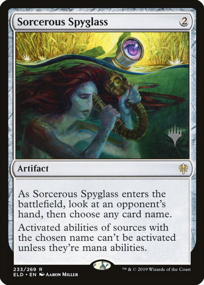 Sorcerous Spyglass (Promo Pack) [Throne of Eldraine Promos] | Lots Moore NSW