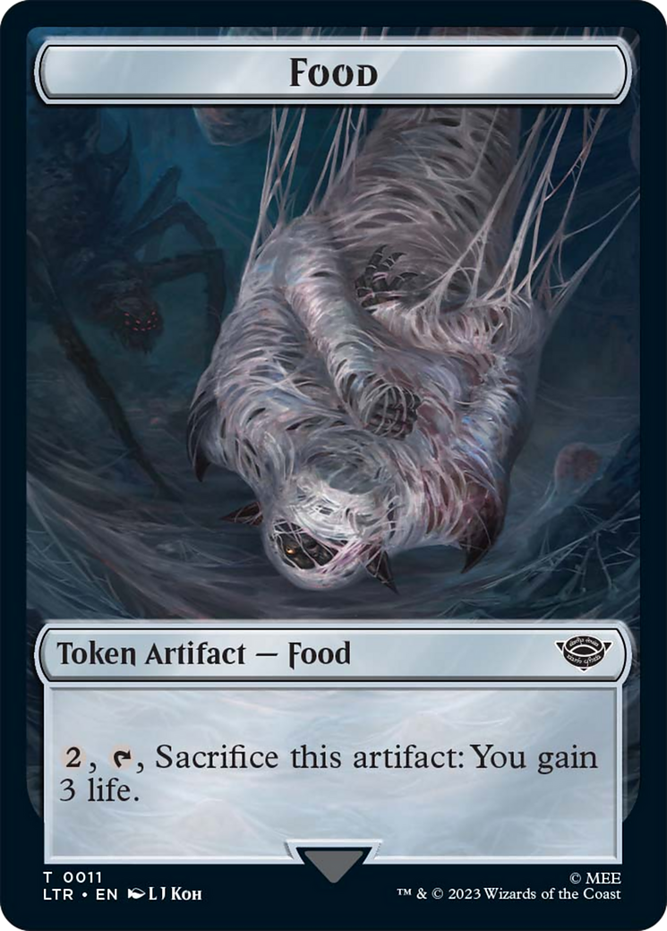 Food // Wraith Double-Sided Token [The Lord of the Rings: Tales of Middle-Earth Commander Tokens] | Lots Moore NSW