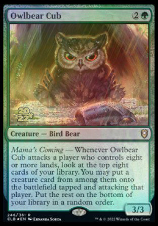 Owlbear Cub [Commander Legends: Battle for Baldur's Gate Prerelease Promos] | Lots Moore NSW