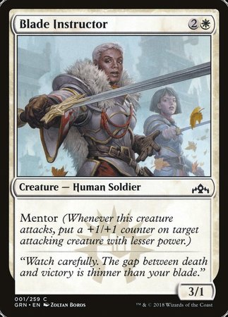 Blade Instructor [Guilds of Ravnica] | Lots Moore NSW